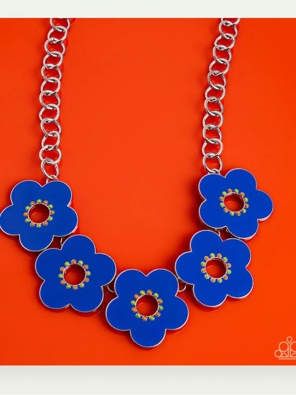 🔵💙🔵 “CARTOON COUTURE” BLUE NECKLACE WITH FREE EARRINGS ~ PAPARAZZI❗️🔵💙🔵 - Picture 4 of 7